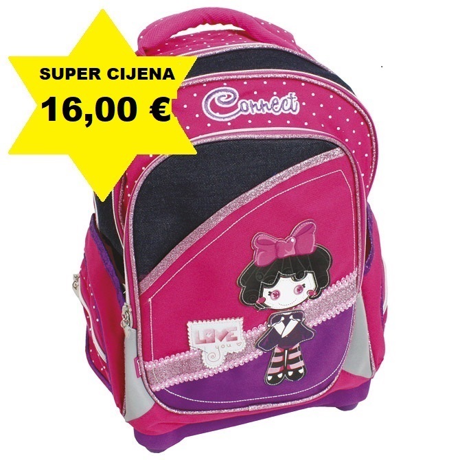 Ruksak školski anatomski Jeans Doll Connect